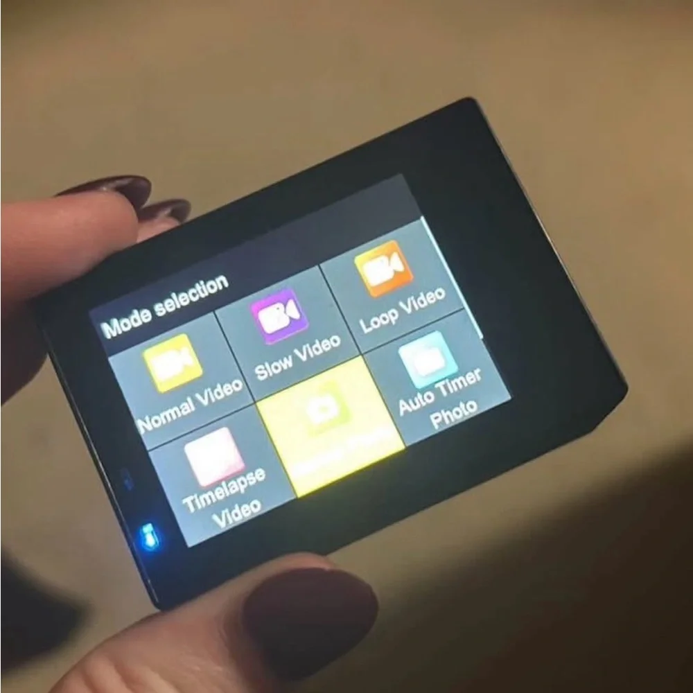 Action Camera with Black Design